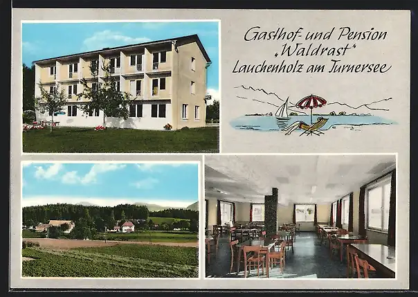 AK Lauchenholz / Kärnten, Gasthof-Pension Waldrast