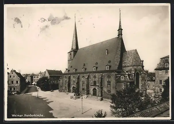 AK Weimar / Thür., Herderkirche