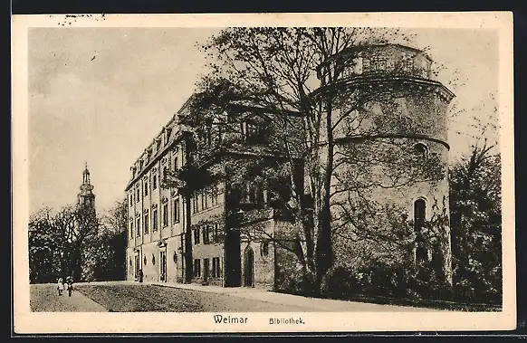 AK Weimar / Thür., Bibliothek