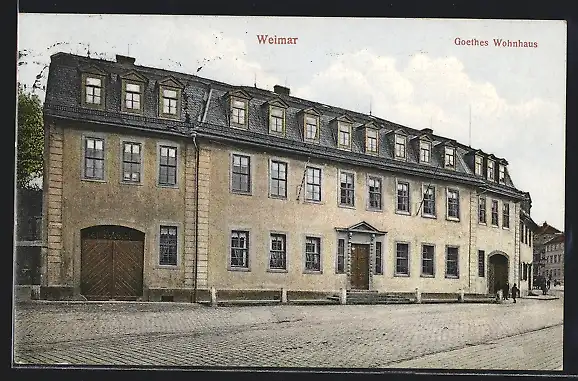 AK Weimar / Thür., Goethes Wohnhaus