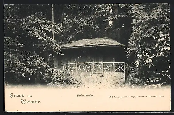 AK Weimar / Thür., Borkenhäuschen