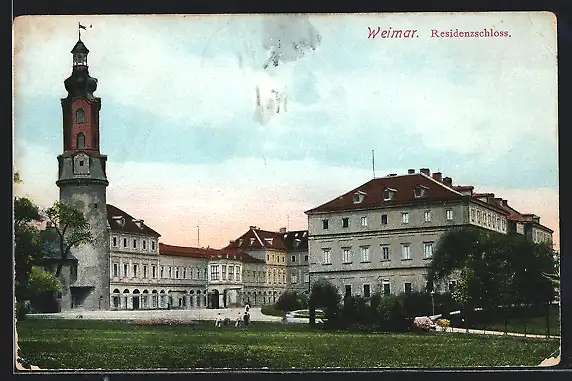 AK Weimar / Thür., Residenzschloss