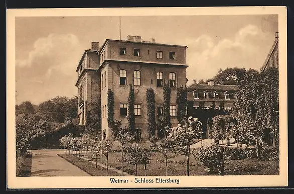 AK Weimar / Thür., Schloss Ettersburg