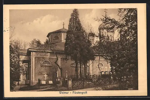 AK Weimar / Thür., Fürstengruft