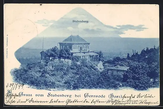 AK Gernrode / Harz, Gasthaus Stubenberg