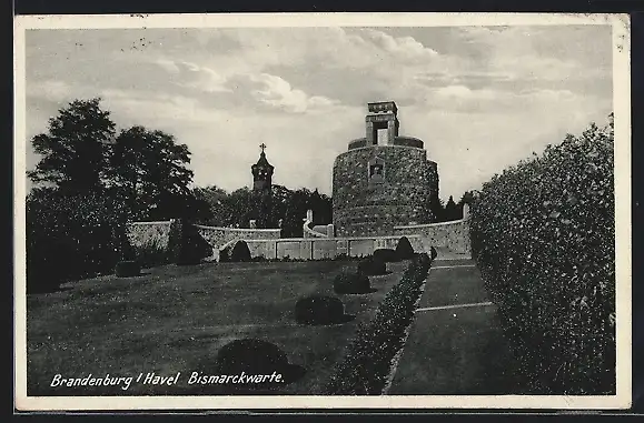 AK Brandenburg / Havel, Marienberg, Bismarckwarte