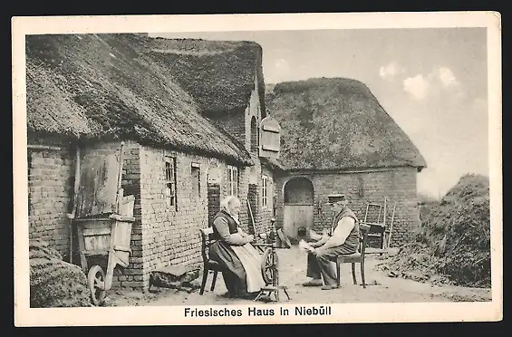 AK Niebüll, Friesisches Haus