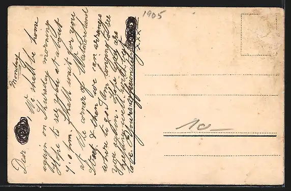 AK Hamburg, Grosser Burstah, Grösste Geschäfts-Verkehrsstrasse Hamburgs, Strassenbahnen