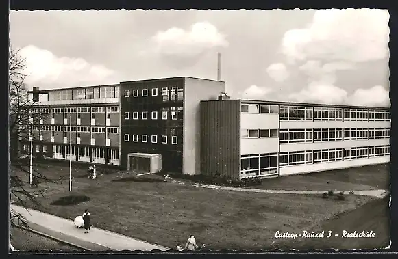 AK Castrop-Rauxel, Realschule aus der Vogelschau