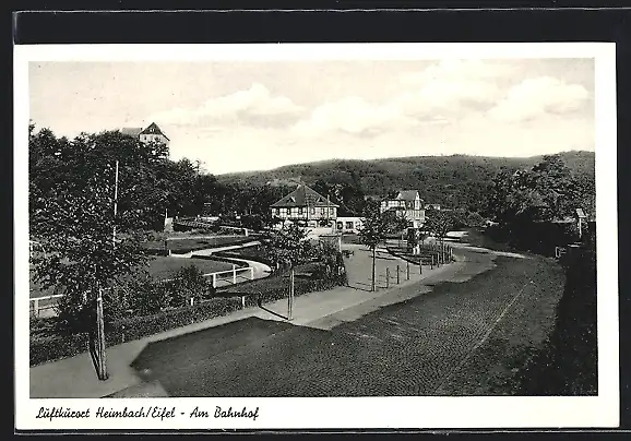 AK Heimbach /Eifel, Am Bahnhof