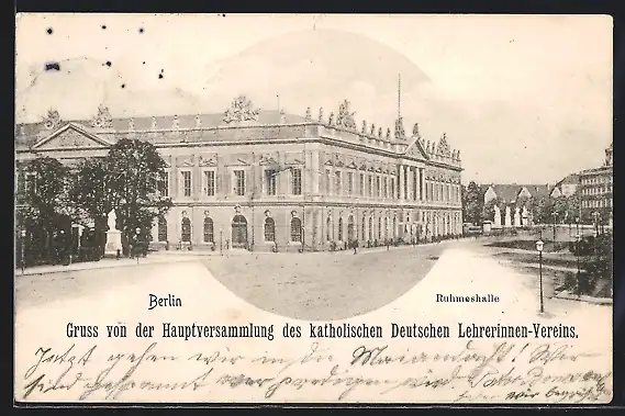 AK Berlin, Ruhmeshalle mit Umgebung