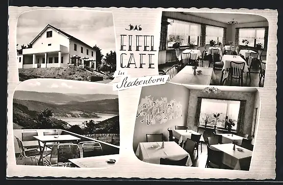 AK Steckenborn /Eifel, Eifel-Cafe / Pension Stollenwerk