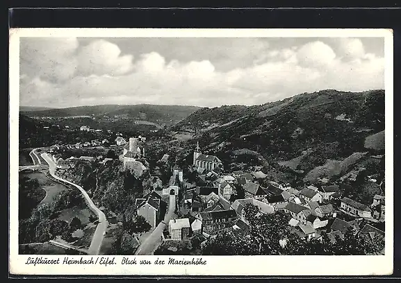 AK Heimbach /Eifel, Blick von der Marienhöhe