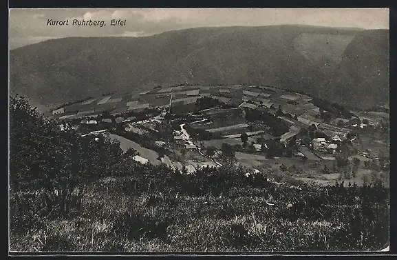 AK Ruhrberg /Eifel, Gesamtansicht aus der Vogelschau