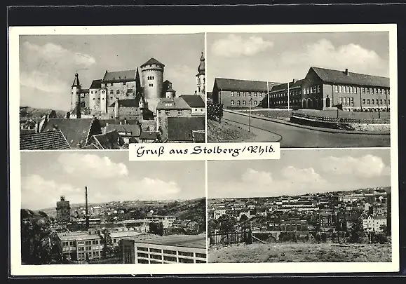 AK Stolberg /Rhld, Burg, Strassenpartie, Ortspartie