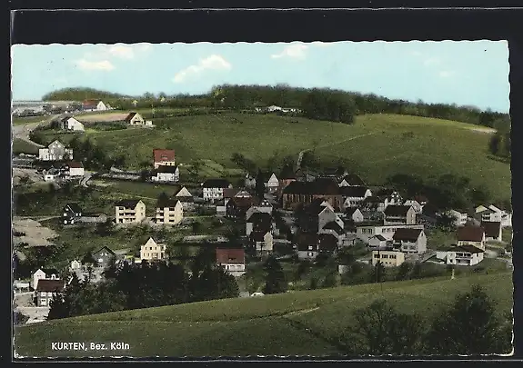 AK Kürten, Teilansicht mit Kirche