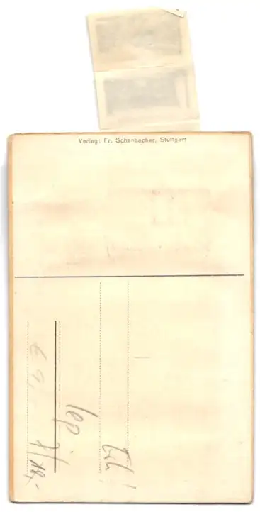 Leporello-AK Stuttgart, Ansichten im Koffer, Königsstrasse, Schloss Wilhelma, Hauptbahnhof