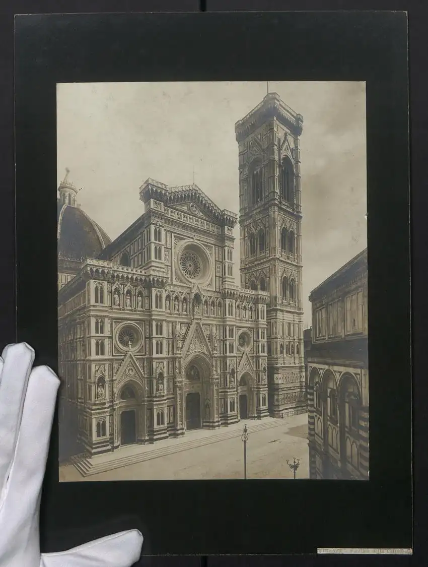 Fotografie unbekannter Fotograf, Ansicht Florenz / Firenze, Facciata della Cattedrale