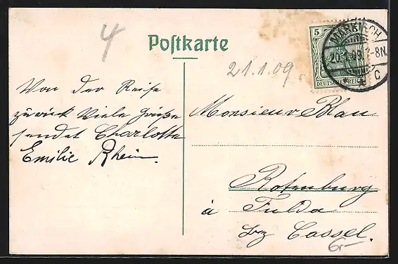 AK Markirch i. E., Partie am alten Marktplatz