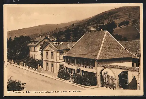 AK St. Amarin, Hotel zum goldenen Löwen