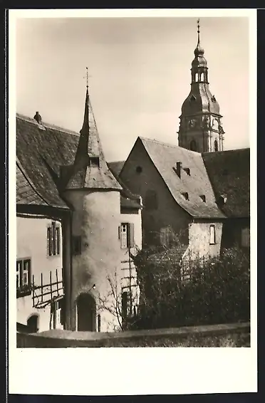 AK Meisenheim am Glan, Boos von Waldeck`scher Hof und Katholische Kirche