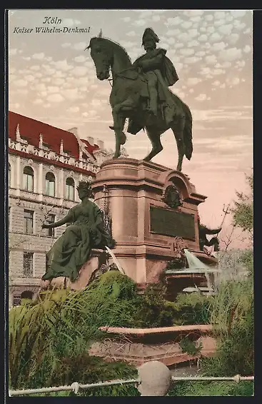 AK Köln-Neustadt, Kaiser Wilhelm-Denkmal