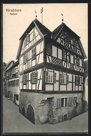 AK Hirschhorn / Neckar, Rathaus