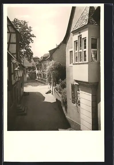 AK Meissenheim am Glan, Strasse Obergasse mit Bäumen