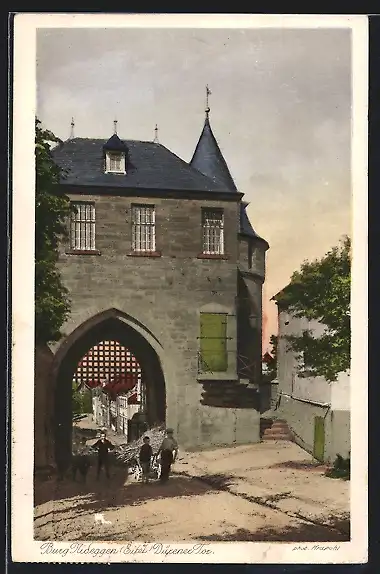 AK Nideggen /Eifel, Burg Nideggen mit Dürener Tor