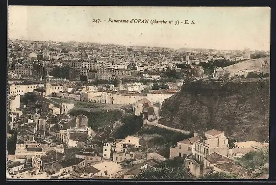 AK Oran, Panoramablick auf die Stadt