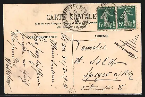 AK Oran, Panoramablick auf die Stadt