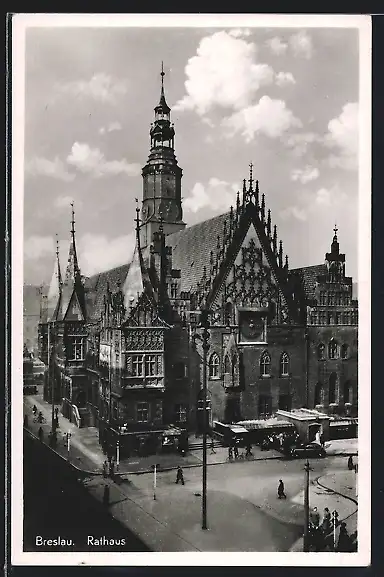 AK Breslau, Blick auf das Rathaus