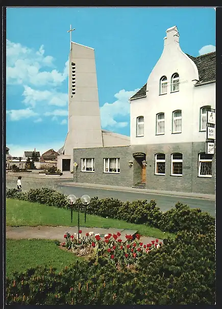 AK St. Augustin /Hangelar, Gaststätte Haus Lätgen und Kirche