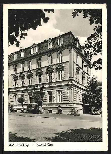 AK Bad Salzschlirf, Blick aufs Central-Hotel