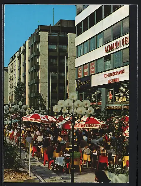 AK München, Restaurant Citta 2000, Aussenbereich an der Leopoldstrasse