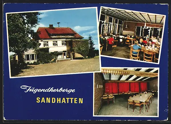 AK Sandhatten /Oldb., Jugendherberge, Innenansichteb