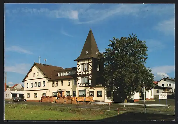 AK Rauschenberg / Hessen, Hotel-Restaurant Schöne Aussicht