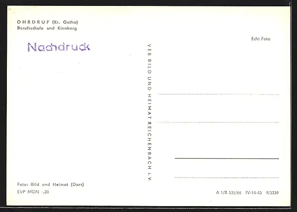 AK Ohrdruf, Berufsschule und Kienberg