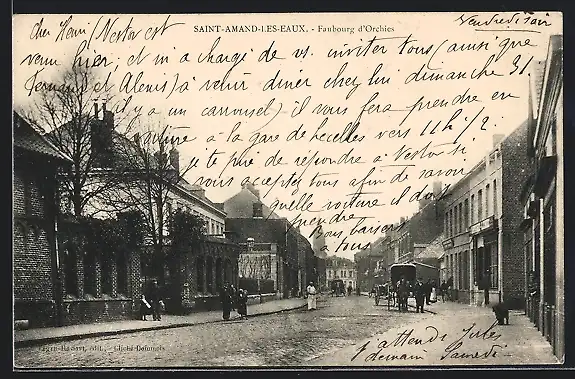 AK Saint-Amand-les-Eaux, Faubourg d`Orchies