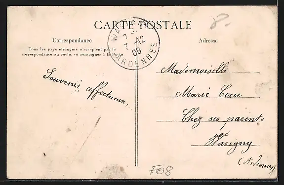 AK Lonny, Route Nationale, Entrée du Village, Côté de Cliron