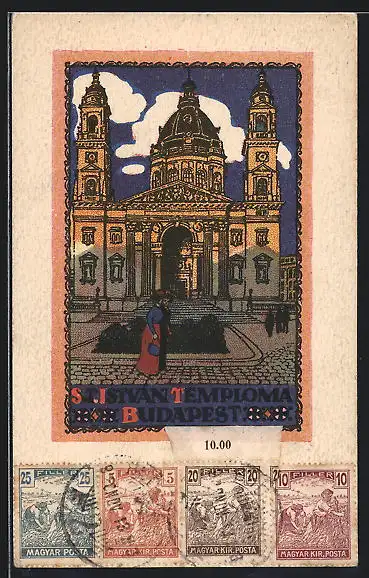 AK Budapest, Szent Istvan templona, Kirche Stephans I. von Ungarn