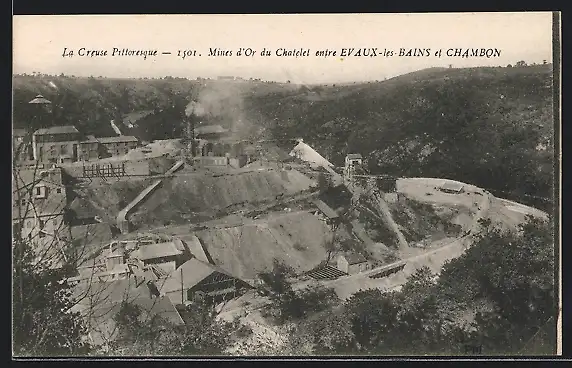 AK Evaux-les-Bains, Mines d`Or du Chatelet