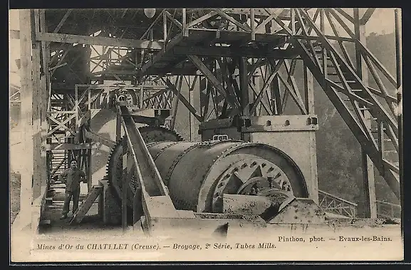 AK Chatelet, Mines d`Or, Broyage, Tubes Mills