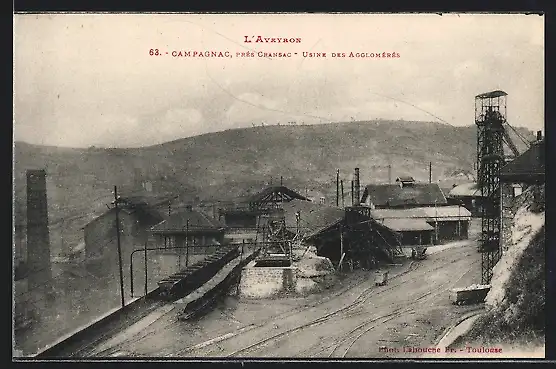AK Campagnac, Usine des Agglomérés, près Cransac