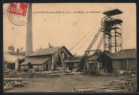 AK La Chapelle-sous-Dun, Les Mines, Le Puits Neuf