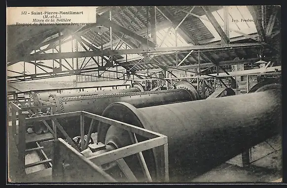 AK Saint-Pierre-Montlimart, Mines de la Bellière, Broyage du Minerai