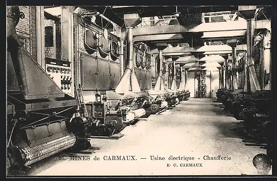 AK Carmaux, Mines, Usine électrique, Chaufferie