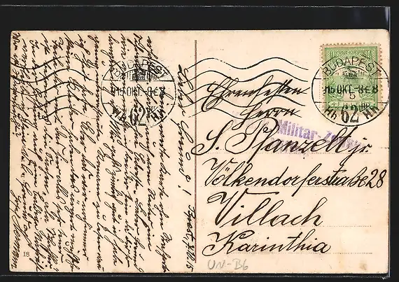 AK Budapest, Westbahnhof, Strassenbahn