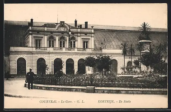 AK Courtrai, La Gare