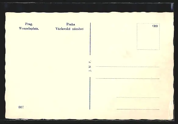 AK Prag, Strassenbahnen am Wenzelsplatz